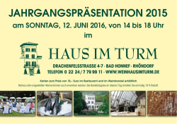 jahrgangspr&auml;sentation 2015