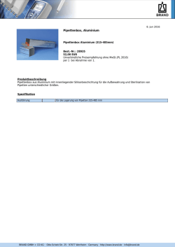 Pipettenbox, Aluminium