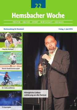 Hemsbacher Woche - Lokalmatador.de