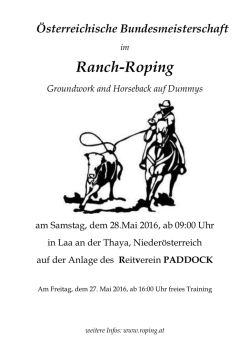 Ranch-Roping - Reitverein Paddock