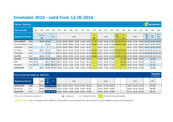 timetable 2016 - valid from 12.06.2016