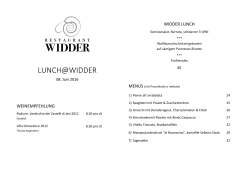 lunch@widder - Restaurant Widder Zug