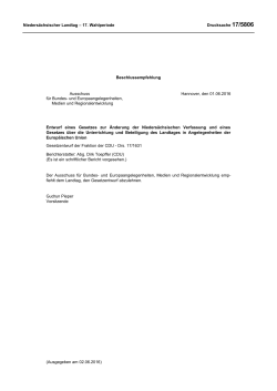 Niedersächsischer Landtag - 17. Wahlperiode Drucksache 17/5806