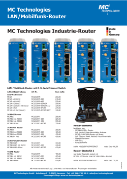 MC Technologies LAN/Mobilfunk-Router MC Technologies Industrie