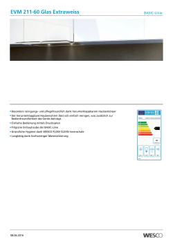 EVM 211-60 Glas Extraweiss - Produkte