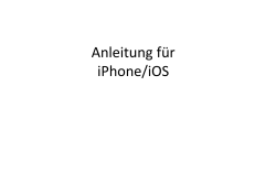 Anleitung für iPhone/iOS