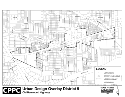 Urban Design Overlay District 9 Old Hammond Highway
