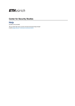 Center for Security Studies
