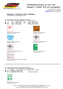 IATA - Etiketten