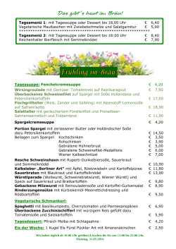 Unser aktuelles Tagesangebot