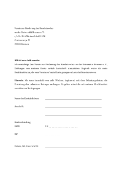 Verein zur Förderung des Handelsrechts an der Universität Bremen