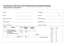 VSRLD Bewertung Protokollraster DHA2014