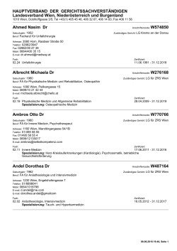 Druckansicht - Hauptverband