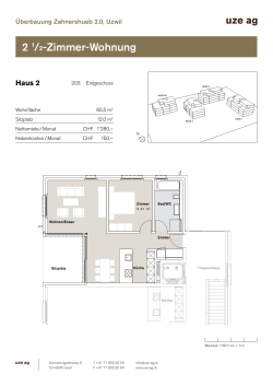 2 1/2-Zimmer-Wohnung - Überbauung Zahnershueb 2.0