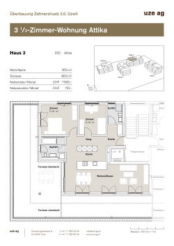 3 1/2-Zimmer-Wohnung Attika - Überbauung Zahnershueb 2.0