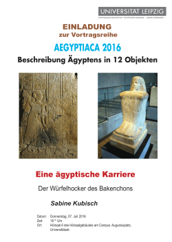 AEGYPTIACA 2016