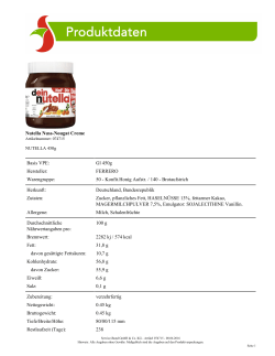 Nutella Nuss-Nougat Creme Basis VPE