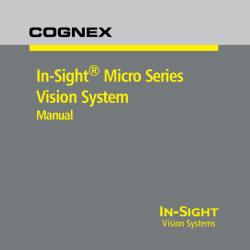 In-Sight&reg; Micro Series Vision System Quick Start Guide