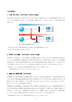 主な特長などリリース詳細