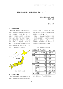 新潟県の畜産と畜産環境対策について