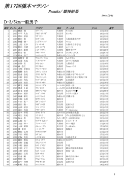 D－3 5km一般男子（PDF：238.8KB）