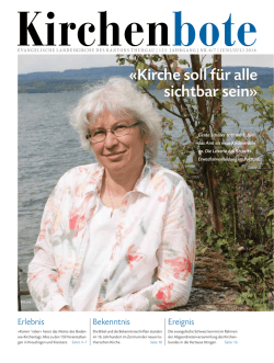 Juli 2016 - Evangelische Landeskirche des Kantons Thurgau