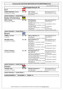 Eignungspr&uuml;fung Kl. M - Turnierdienst Brinkmann