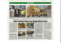 "BOZ-Baggertag für chlini und grossi Ching" 2016