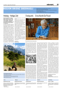 Juli 2016 - Kirchgemeinde Brienz