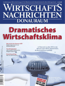 Wirtschaftsnachrichten Donauraum Ausgabe 02/2016