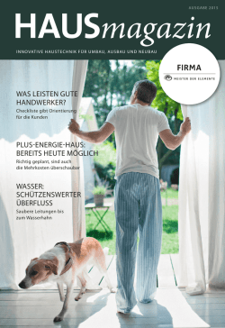 HAUSmagazin 2015 - Meister der Elemente