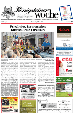 Königsteiner Woche - Taunus Nachrichten