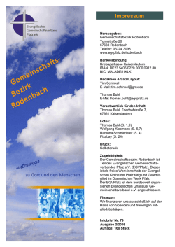 Impressum - Evangelischen Gemeinschaftsverband Pfalz e.V.