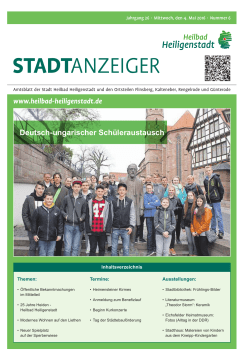 Stadtanzeiger 2016-06 - Heilbad Heiligenstadt