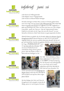 infobrief juni 16 - Netzwerk Baden Wettingen