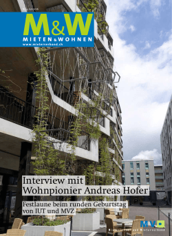 Interview mit Wohnpionier Andreas Hofer