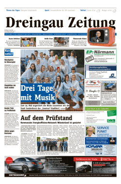 Drei Tage mit Musik
