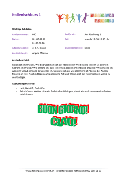 Italienischkurs 1 (3-4)