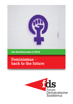 Feminismus rohsatz2.indd - Forum Demokratischer Sozialismus