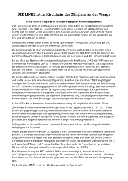 Bericht der Kirchhainer Linken - DIE LINKE Marburg