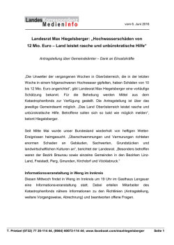 Zur Presseaussendung