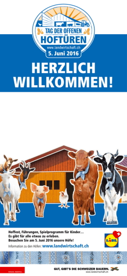 Hoffest, F&uuml;hrungen, Spielprogramm f&uuml;r Kinder&hellip; Es gibt f&uuml;r alle