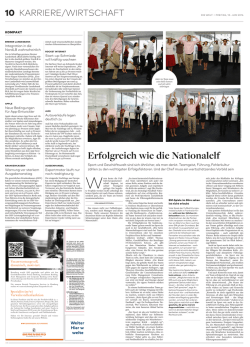 Die Welt Erfolgreich wie die Nationalelf Sport und