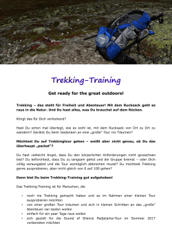 Trekking-Training