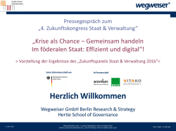 Herzlich Willkommen - Hertie School of Governance