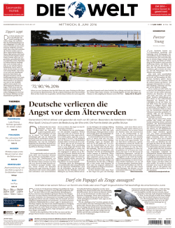 Leseprobe zum Titel: DIE WELT (08.06.2016)