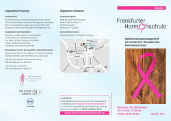 FHS Spezial 5 - Frankfurter Hormonschule