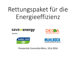 Präsentation - Save Energy Austria