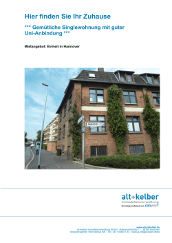 Hier finden Sie Ihr Zuhause