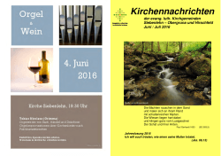 2016 6 7 - Website der Kirchgemeinden Siebenlehn